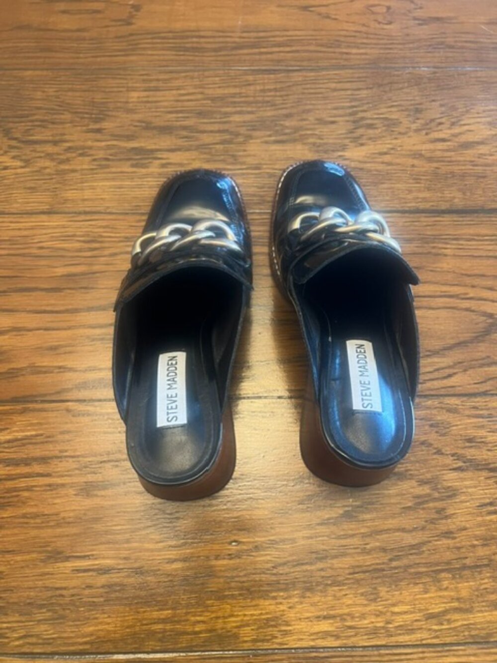 Women's Steve Madden Lorie Clog Shoe, Size 6, Black, 2" heel, Ex Cond! I ivendor - Picture 3 of 8